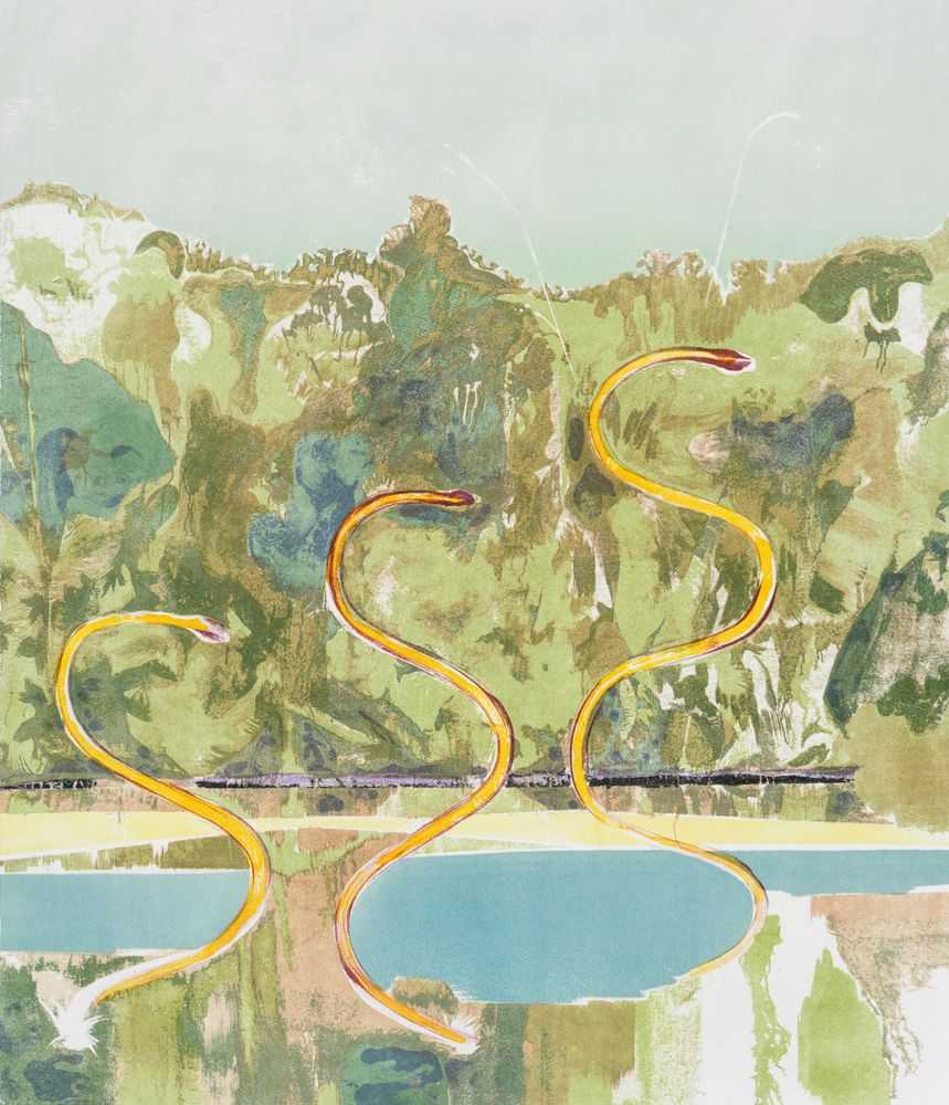 Michael Armitage, ‘Vision II’, 26-09-2022, Print, 13 colour Lithograph on Somerset Velvet White 300gsm, Turner Contemporary, Numbered