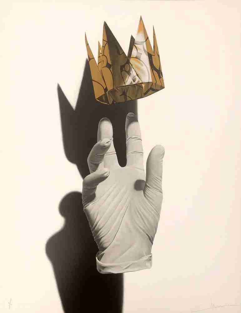 Nuno Viegas, ‘Glove X Golden Crown (White)’, 05-06-2020, Print, Screenprint, Graffiti Prints, Numbered