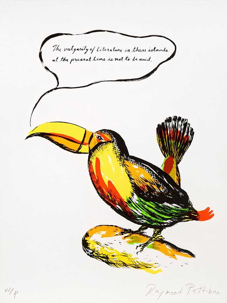 Raymond Pettibon, ‘Untitled (Toucan)’, 2018, Print, Lithograph, Brooke Alexander, Numbered