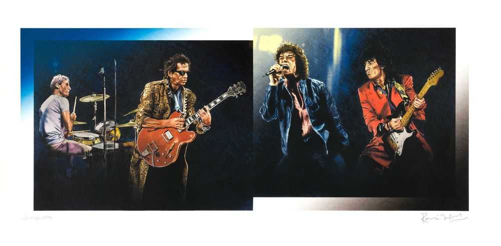 Ronnie Wood, ‘Satisfaction Blue’, 2002, Print, Silkscreen print on watercolour paper, null, Numbered