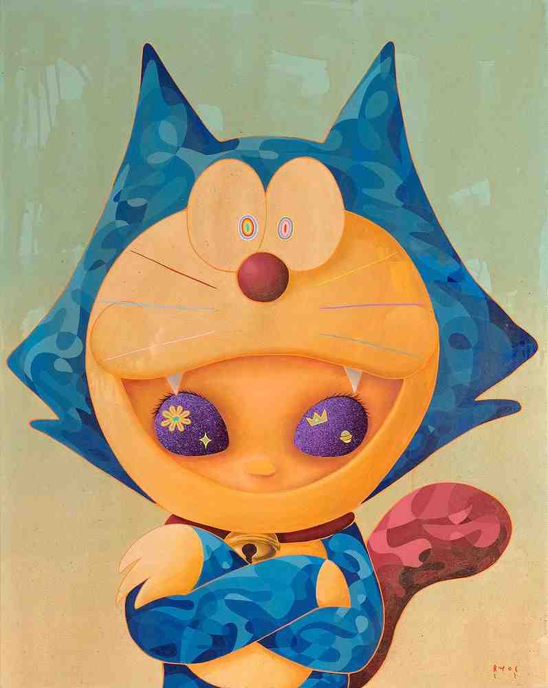 Ryol (Laksamana Ryo), ‘Doraemon On Felix Silhouette’, 29-07-2022, Print, Fine art print on Moab Entrada 290gsm paper, Thinkspace, Numbered