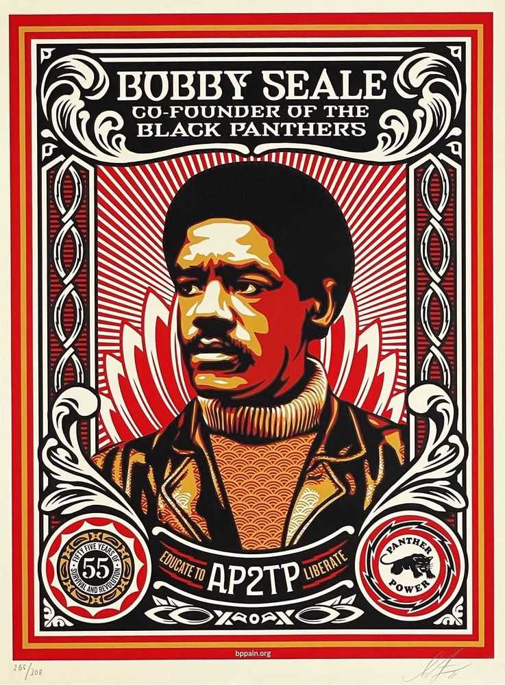 Shepard Fairey (Obey), ‘Educate To Liberate (Cream)’, 2021, Print, 4 colour screenprint on Crane Cotton Letra, AP2TP, Numbered, Dated