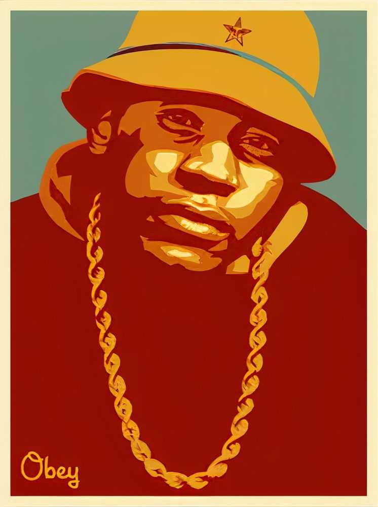 Shepard Fairey (Obey), ‘LL Cool J (Red)’, 2003, Print, Screenprint in colours, Self-released, Numbered, Dated