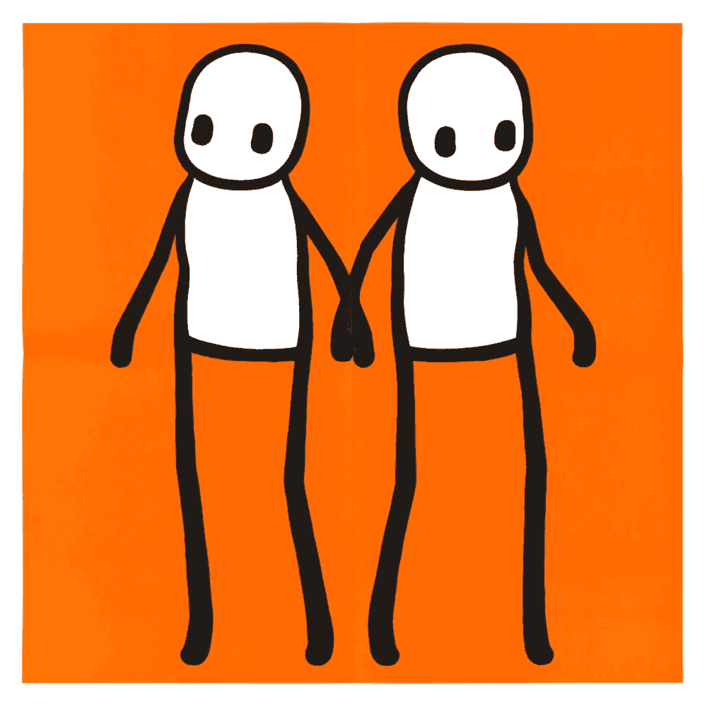 Stik, ‘Holding Hands (Orange - Hackney Today)’, 2020, Print, Offset poster, Hackney Today, 
