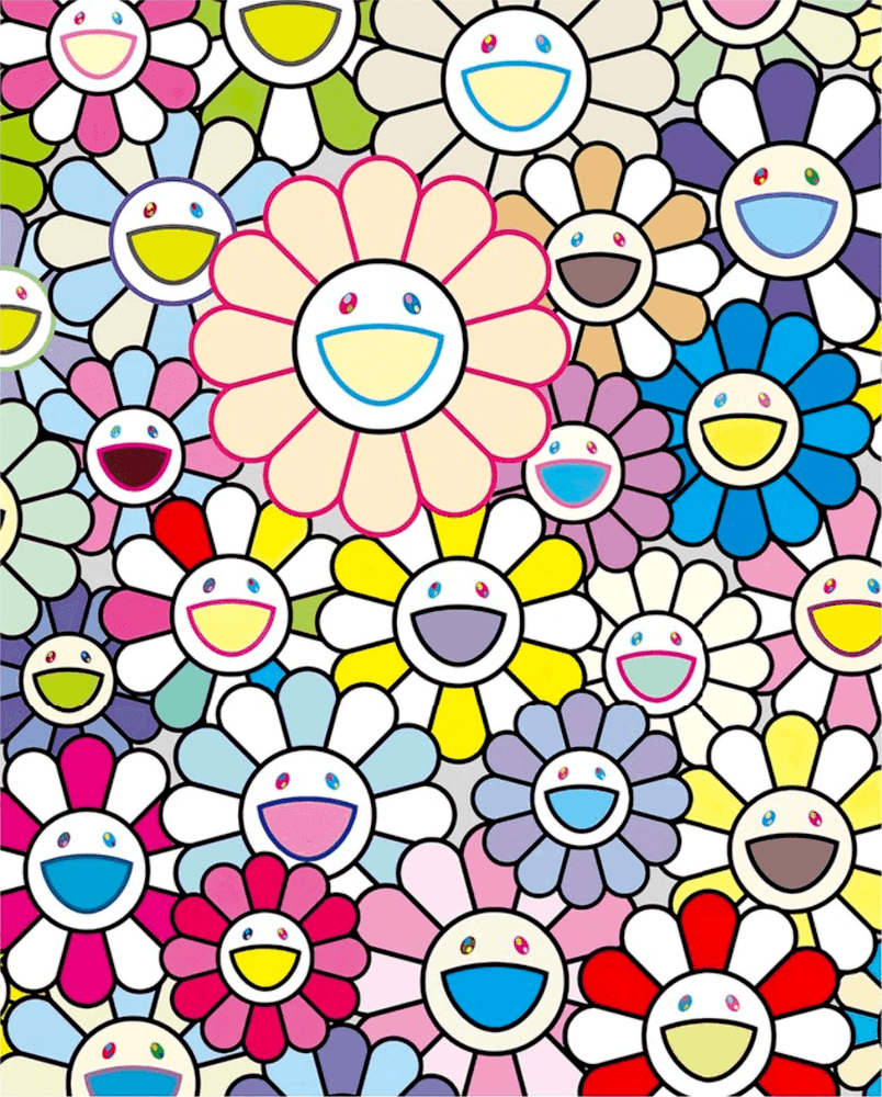 Takashi Murakami, ‘Field of Flowers’, 27-02-2020, Print, Archival pigment print on Canson Velin, cotton rag paper, Kaikai Kiki Co., Ltd, Numbered, Dated