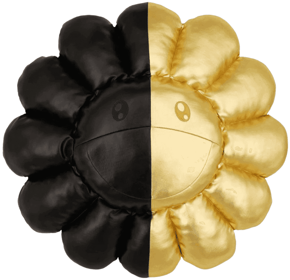Takashi Murakami, ‘HIKARU Flower Plush (Black/Gold - Large)’, 02-11-2021, Collectible, Polyester plush pillow, Kaikai Kiki Co., Ltd., 