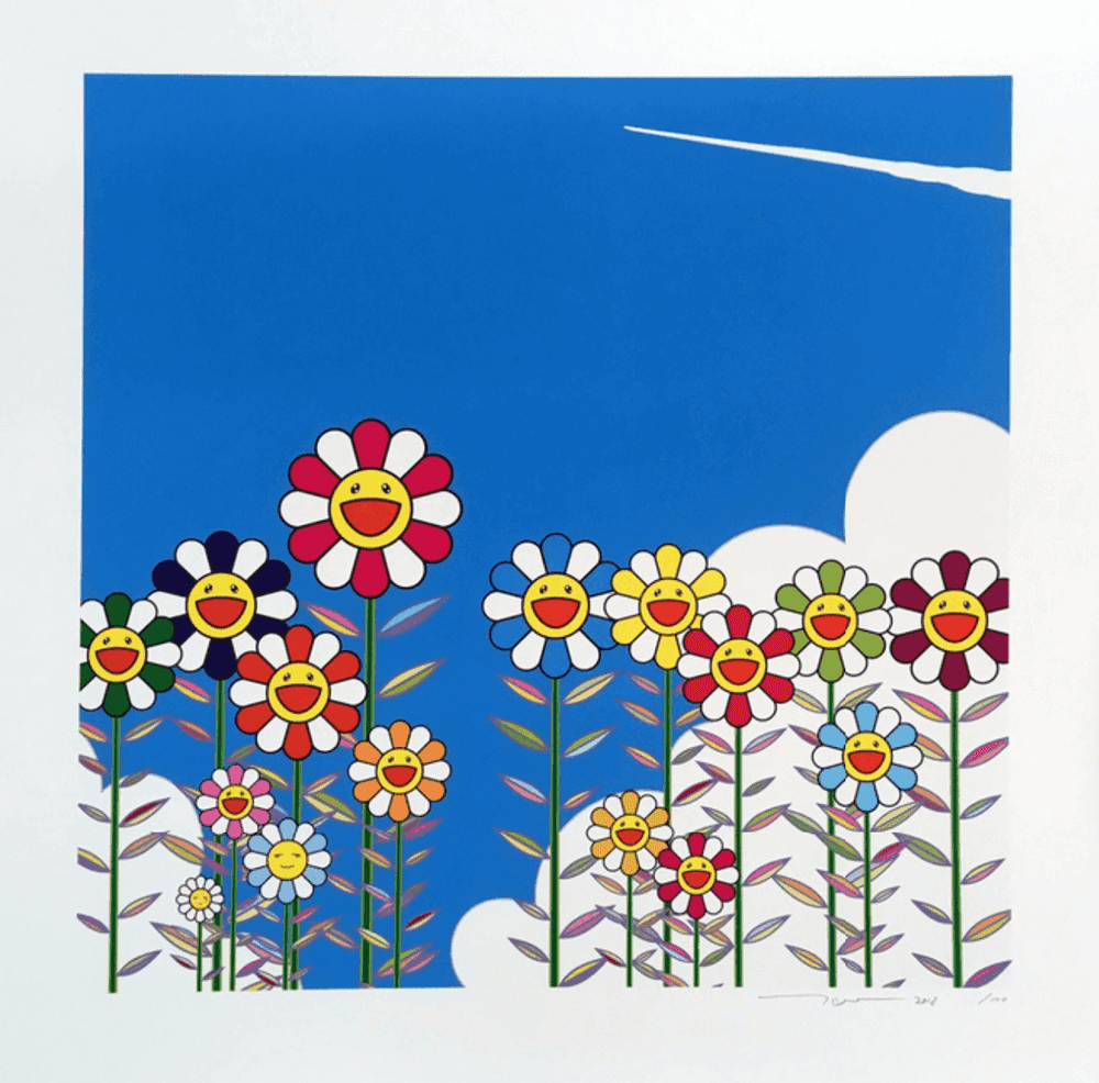 Takashi Murakami, ‘Vapor Trail in the Blue Summer Sky’, 2018, Print, Colour lithograph, Kaikai Kiki Co., Ltd., Numbered