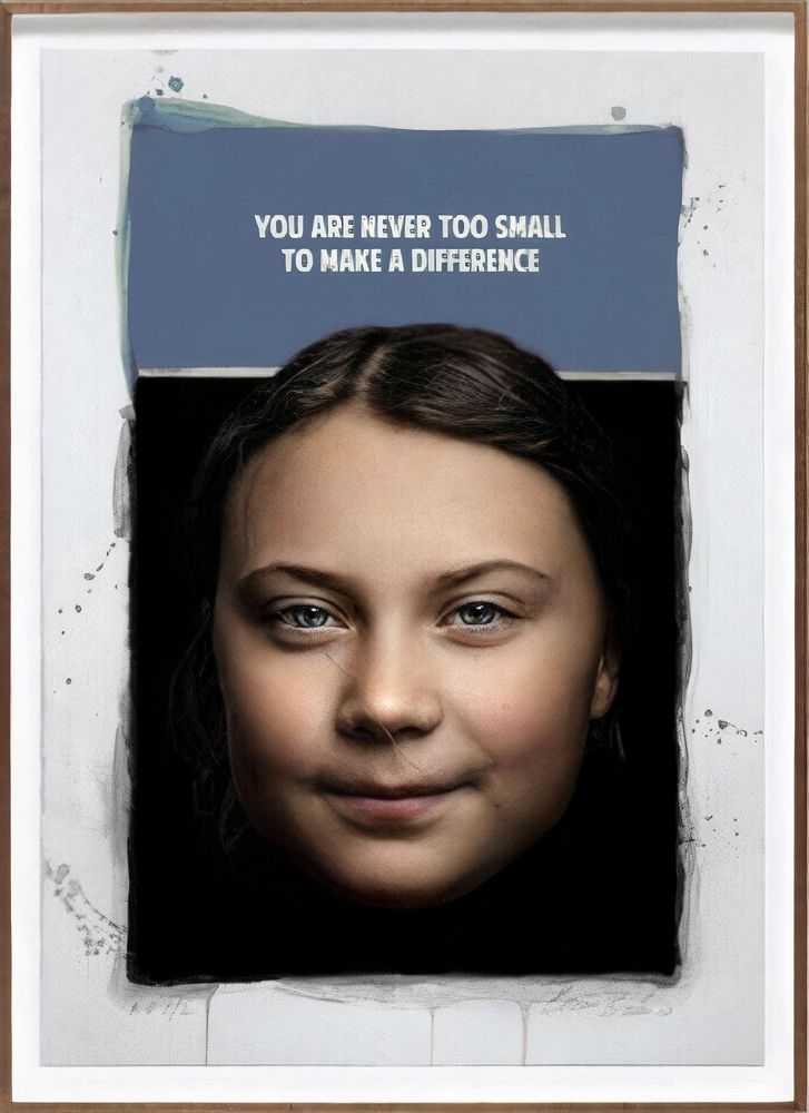 The Connor Brothers, ‘You Are Never Too Small (Greta Thunberg)’, 2022, Print, Silkscreen, Lauriston School, Numbered, Framed