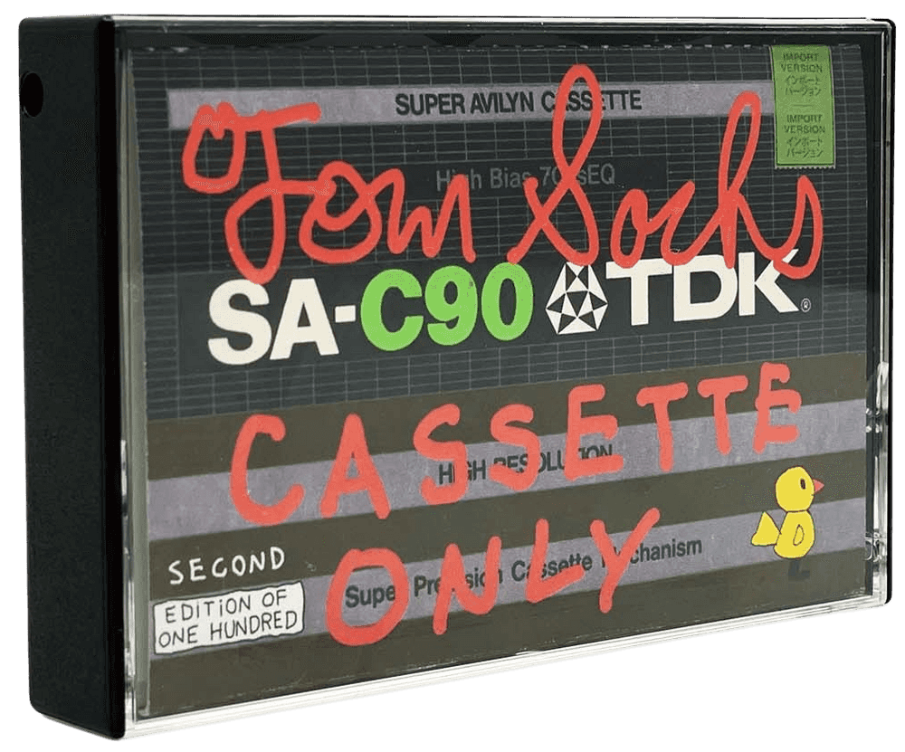Tom Sachs, ‘TDK Cassette Zine’, 2021, Sculpture, Cassette Case with 29 full color printed cards, Self-released, 