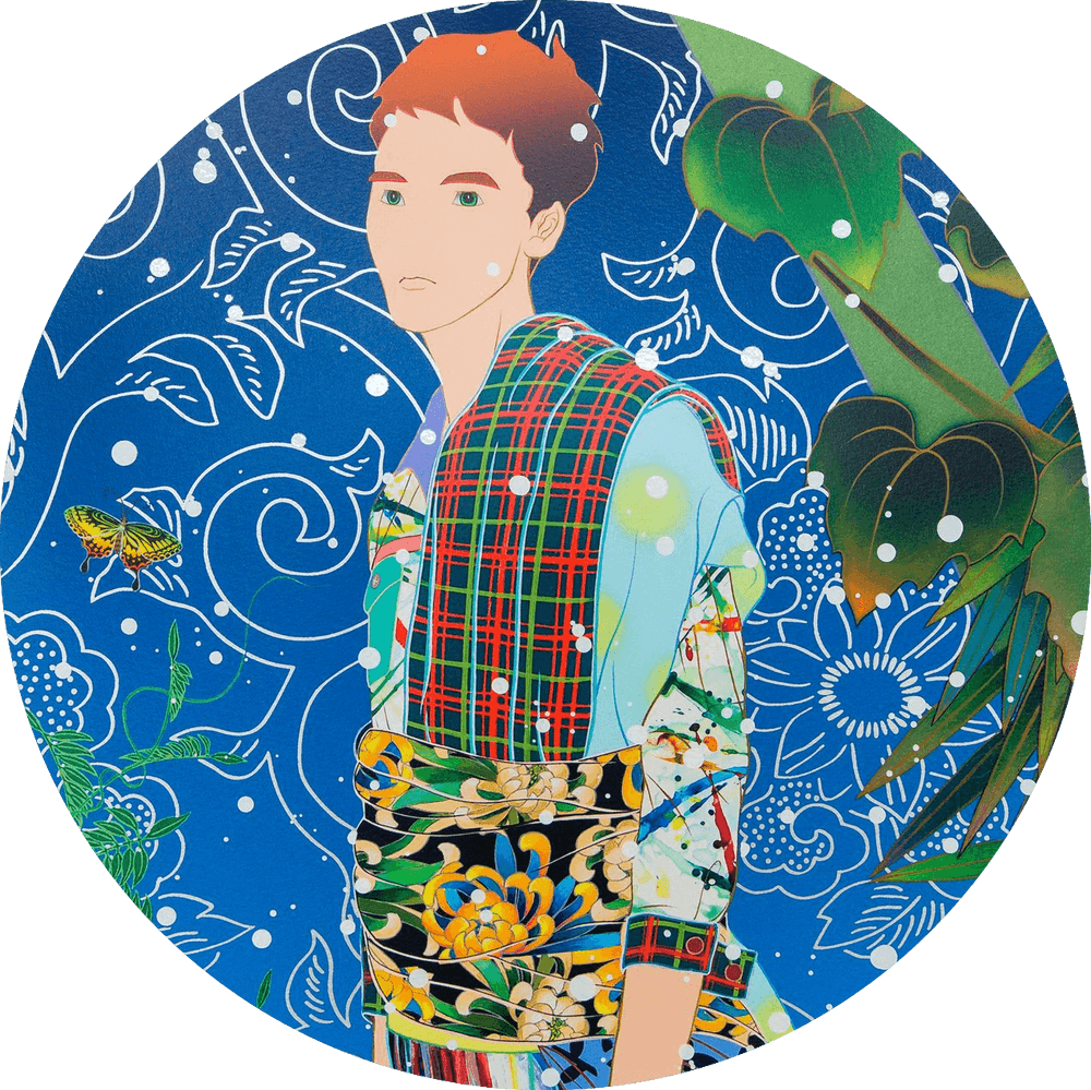 Tomokazu Matsuyama, ‘Perfect All Alone Ironic (Blue)’, 22-06-2022, Print, Archival pigment print on 330gsm Somerset Satin Enhance paper, finished with screenprint details in white and metallic silver ink and a layer of high gloss varnish, Avant Arte, Numbered, Dated