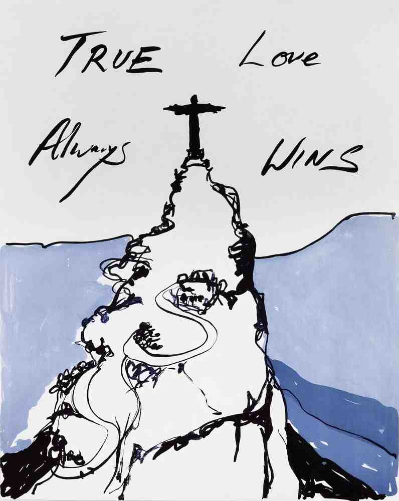 Tracey Emin, ‘True Love Always Wins’, 2016, Print, Four colour lithographic print on Somerset 300gsm Velvet White paper, Counter Editions, Numbered, Dated
