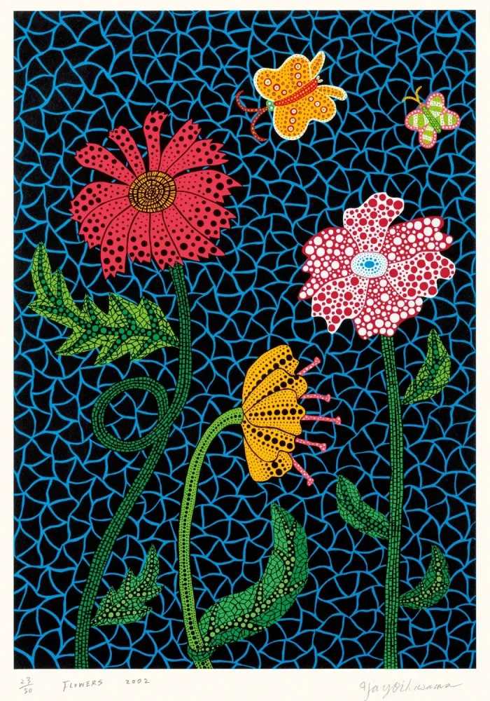 Yayoi Kusama, ‘Flowers (2002)’, 2002, Print, Lithograph, null, Numbered, Dated