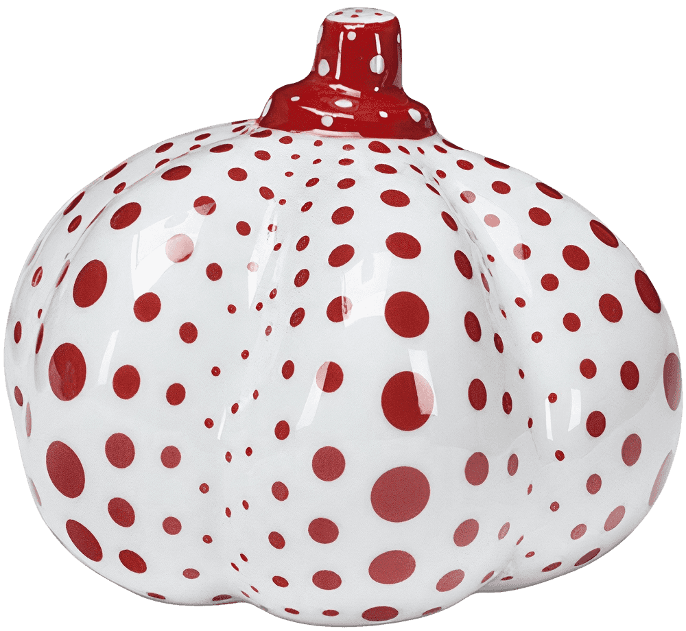Yayoi Kusama, ‘Pumpkin #2 (Limoges - White/Red)’, 2002, Sculpture, Limoges porcelain, FMR Trading, Numbered, Dated
